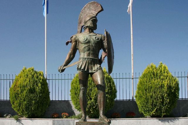 Sparta - Statue of Leonidas located in front of the stadium